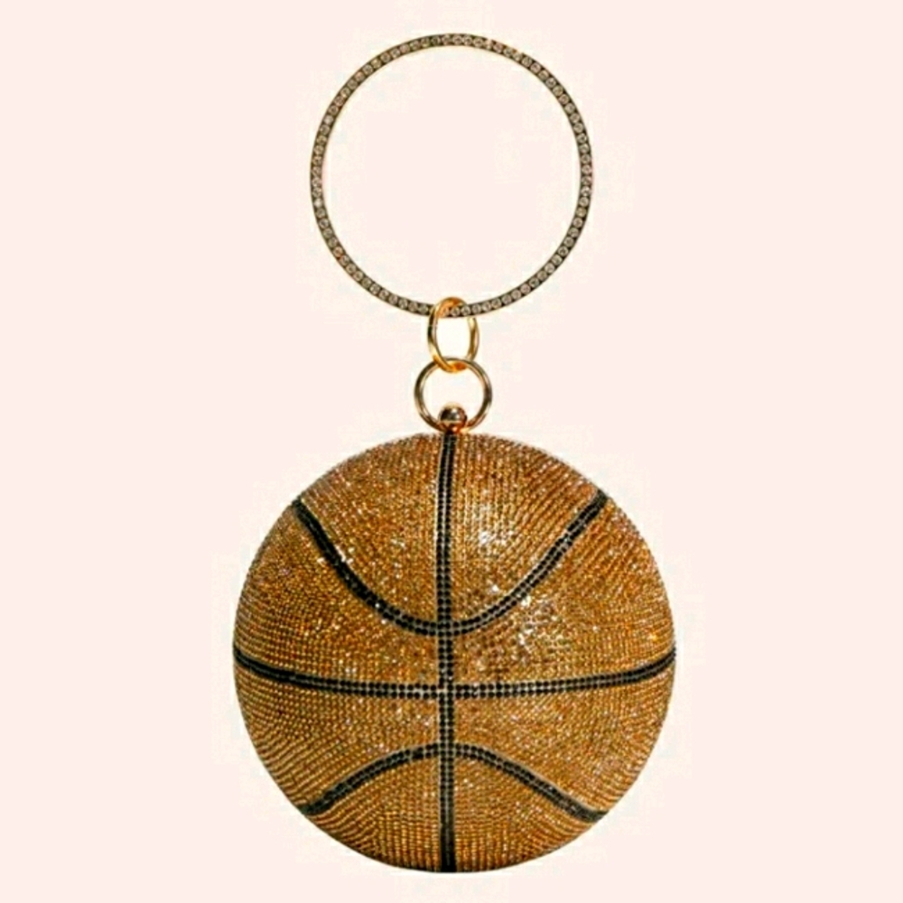 Mini Rhinestone ball clutch